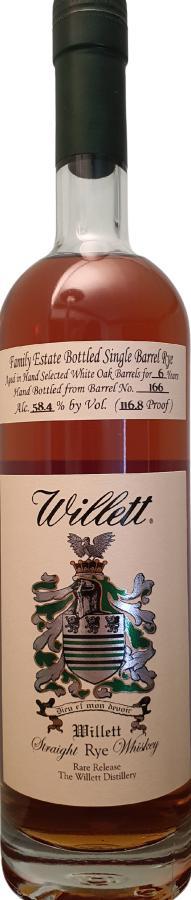 Willett 06-year-old  Family Estate Bottled Single Barrel Rye