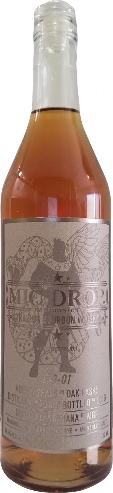 Mic.Drop. 2015 PMSp  Straight Bourbon Whiskey