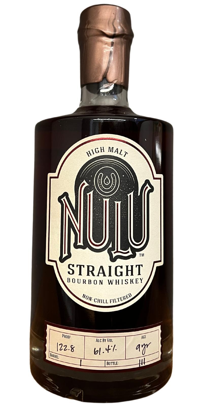 Nulu High Malt Bourbon  Straight Bourbon Whiskey
