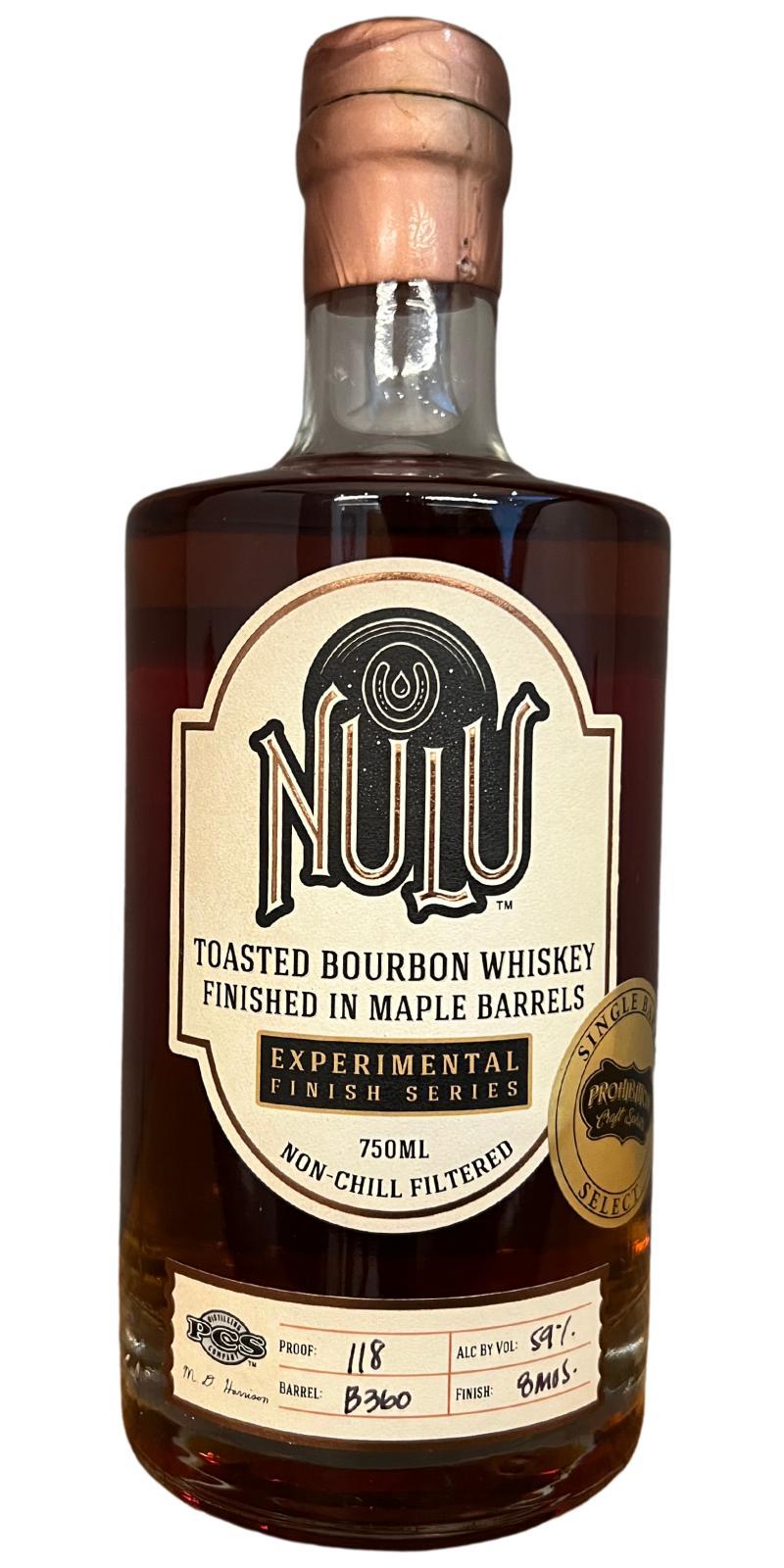 Nulu Single Barrel Select  Experimental Finish Series
