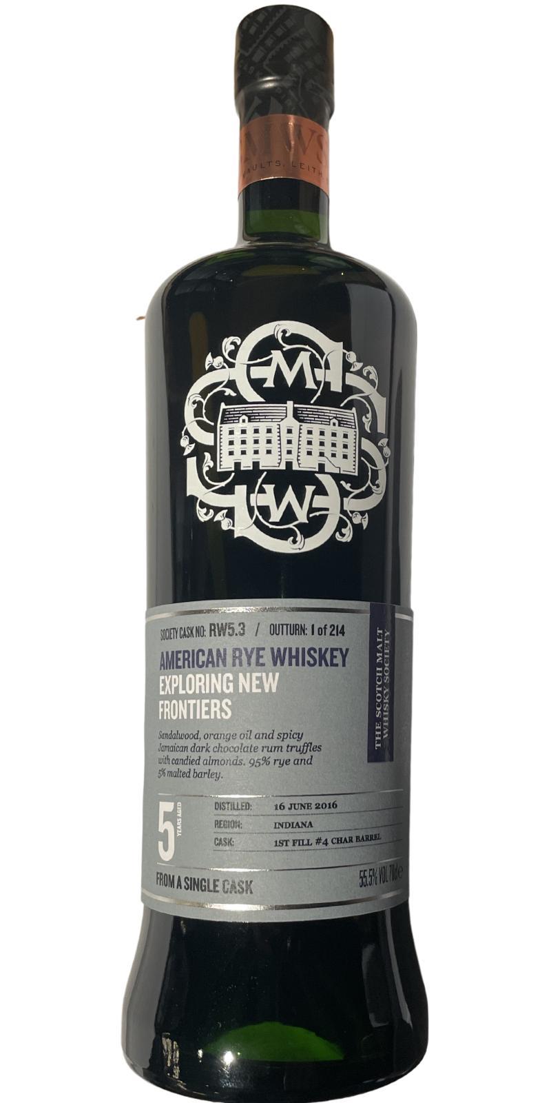 Lux Row Distillers 2016 SMWS RW5.3  Exploring new frontiers