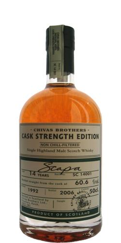 Scapa 1992  Chivas Brothers - Cask Strength Edition