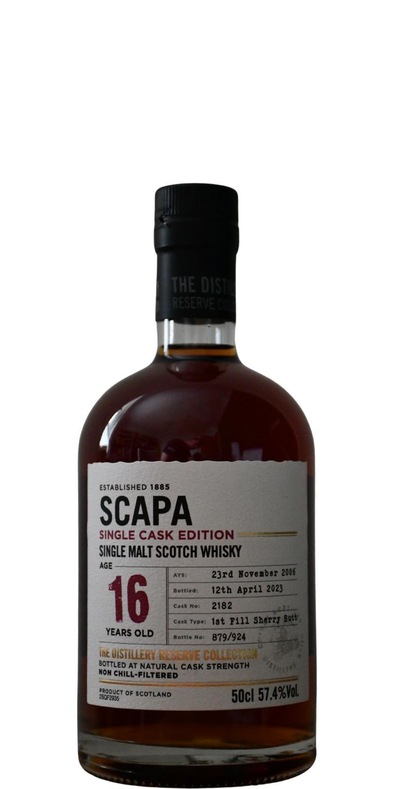 Scapa 2006  The Distillery Reserve Collection - Single Cask Edition