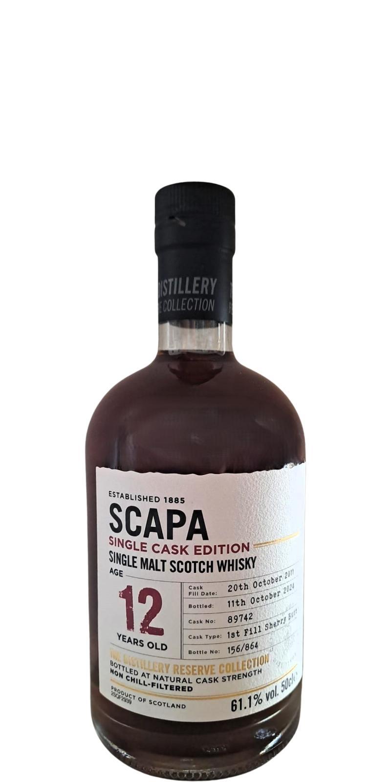 Scapa 2011  Single Cask Edition