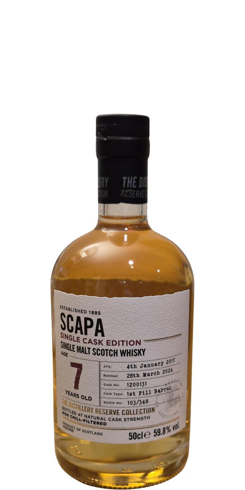 Scapa 2017  The Distillery Reserve Collection - Single Cask Edition