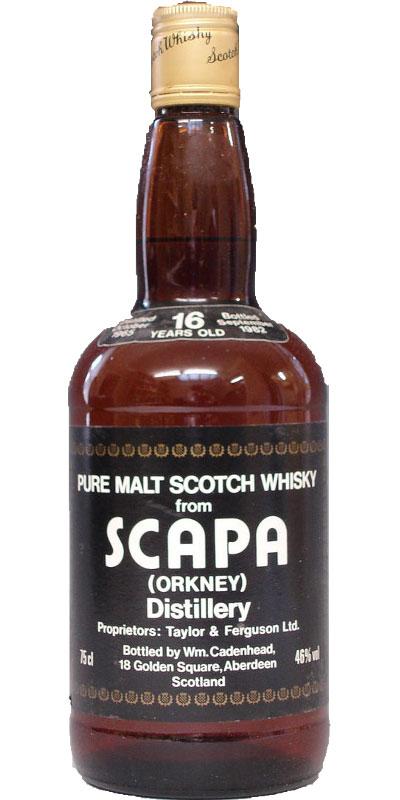 Scapa 1965 CA  Dumpy Bottle