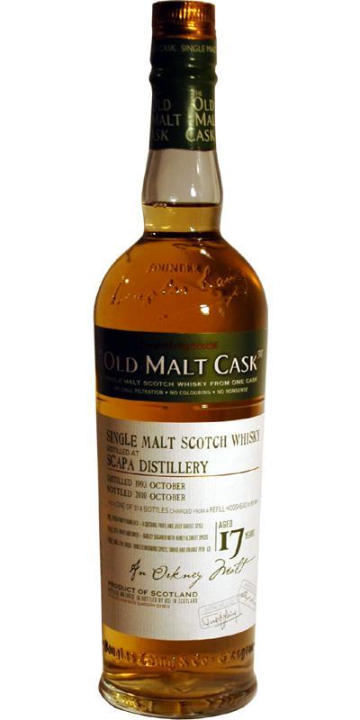 Scapa 1993 DL  The Old Malt Cask
