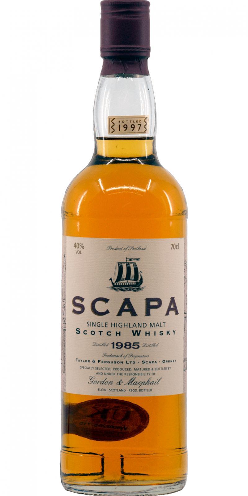 Scapa 1985 GM  Licensed Bottling