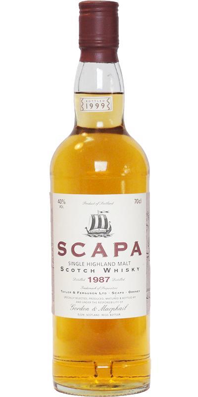 Scapa 1987 GM  Licensed Bottling