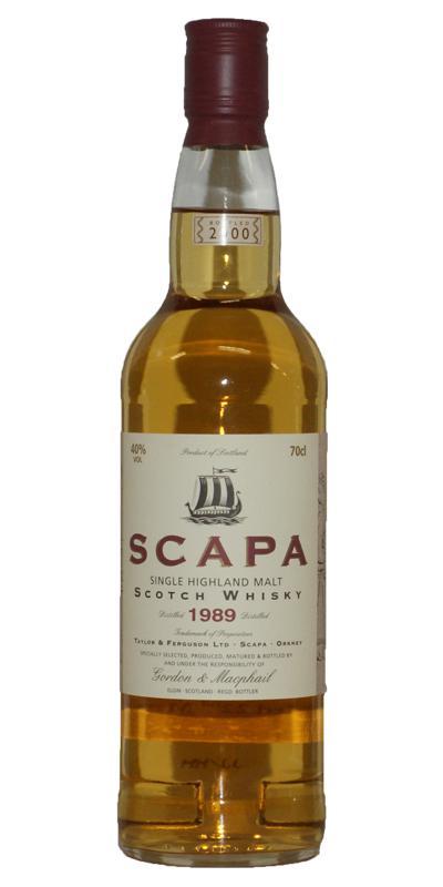 Scapa 1989 GM  Licensed Bottling