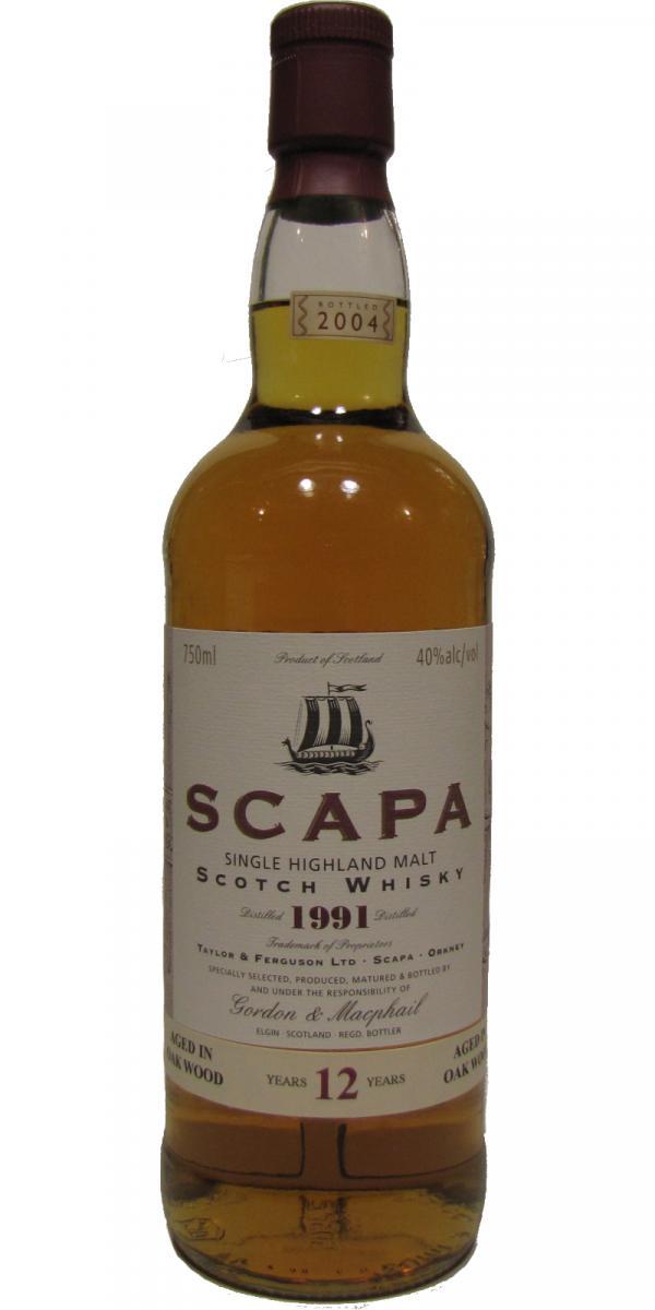 Scapa 1991 GM  Licensed Bottling