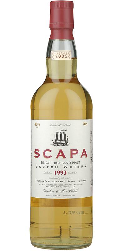 Scapa 1993 GM  Licensed Bottling