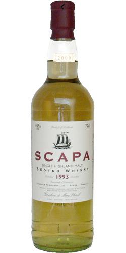 Scapa 1993 GM  Licensed Bottling