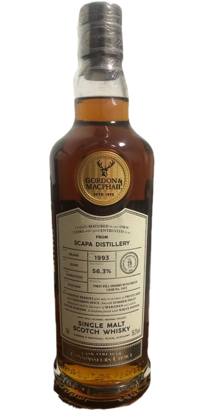 Scapa 1993 GM  Connoisseurs Choice - Cask Strength