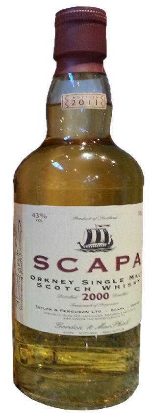 Scapa 2000 GM  Licensed Bottling