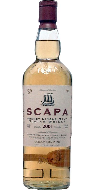 Scapa 2001 GM  Licensed Bottling