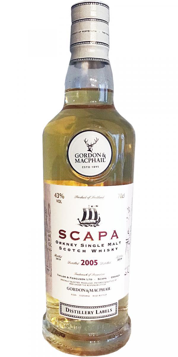 Scapa 2005 GM  Distillery Labels