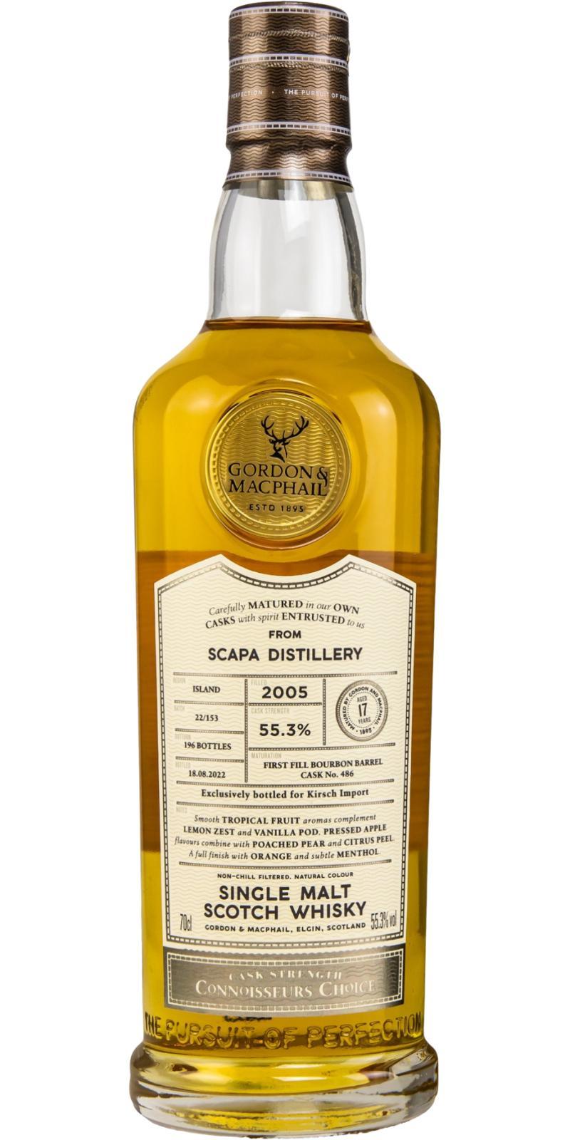 Scapa 2005 GM  Connoisseurs Choice - Cask Strength