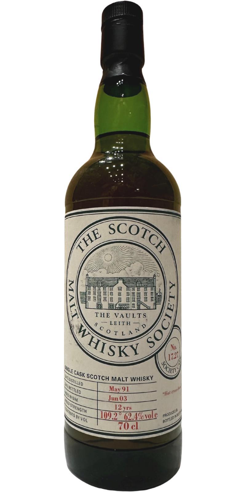 Scapa 1991 SMWS 17.27  Hot cross buns