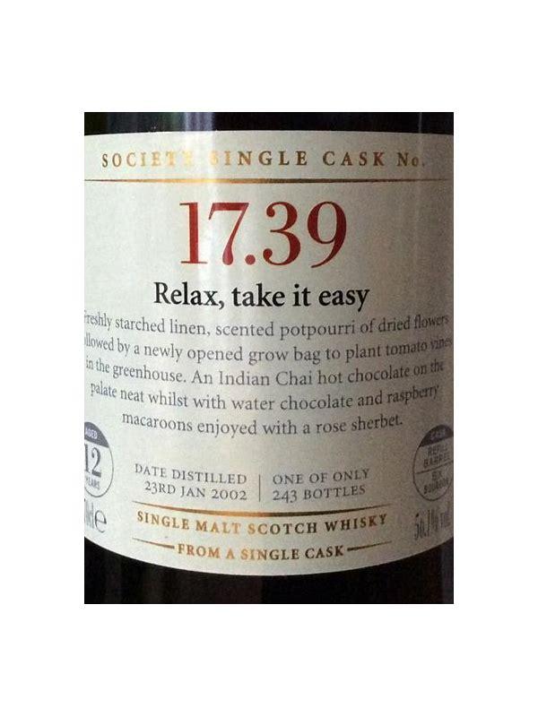 Scapa 2002 SMWS 17.39  Relax, take it easy