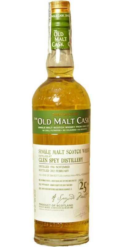 Glen Spey 1986 DL  The Old Malt Cask