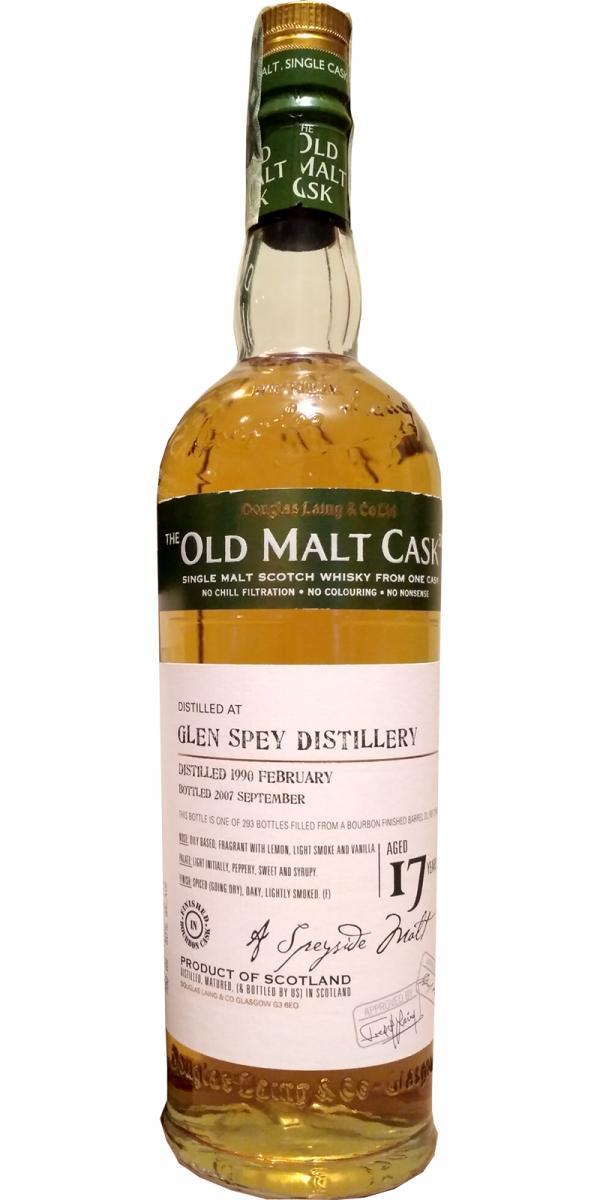 Glen Spey 1990 DL  The Old Malt Cask