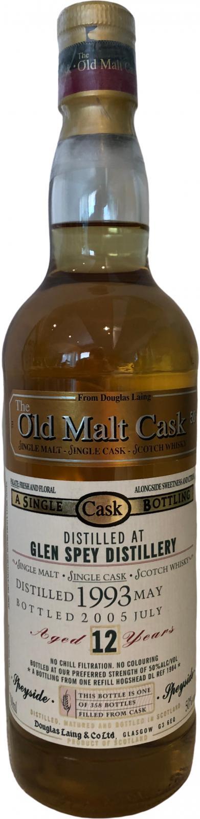 Glen Spey 1993 DL  The Old Malt Cask