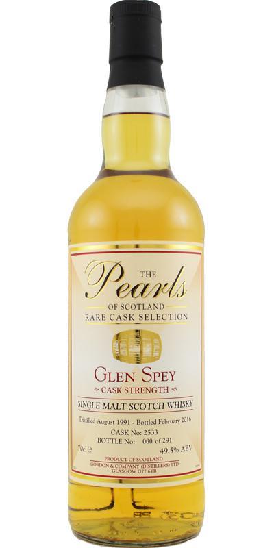 Glen Spey 1991 G&C  The Pearls of Scotland
