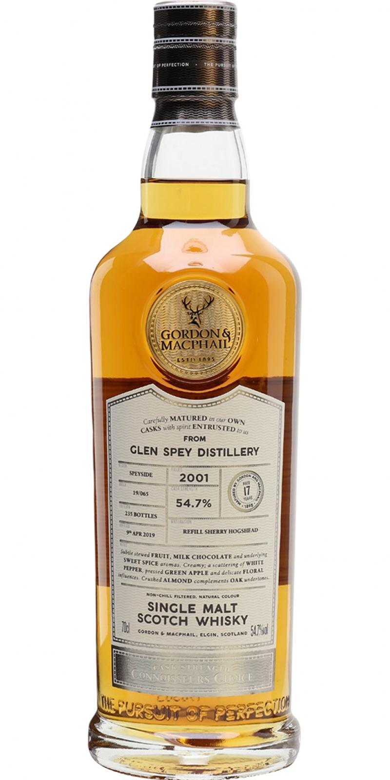Glen Spey 2001 GM  Connoisseurs Choice - Cask Strength