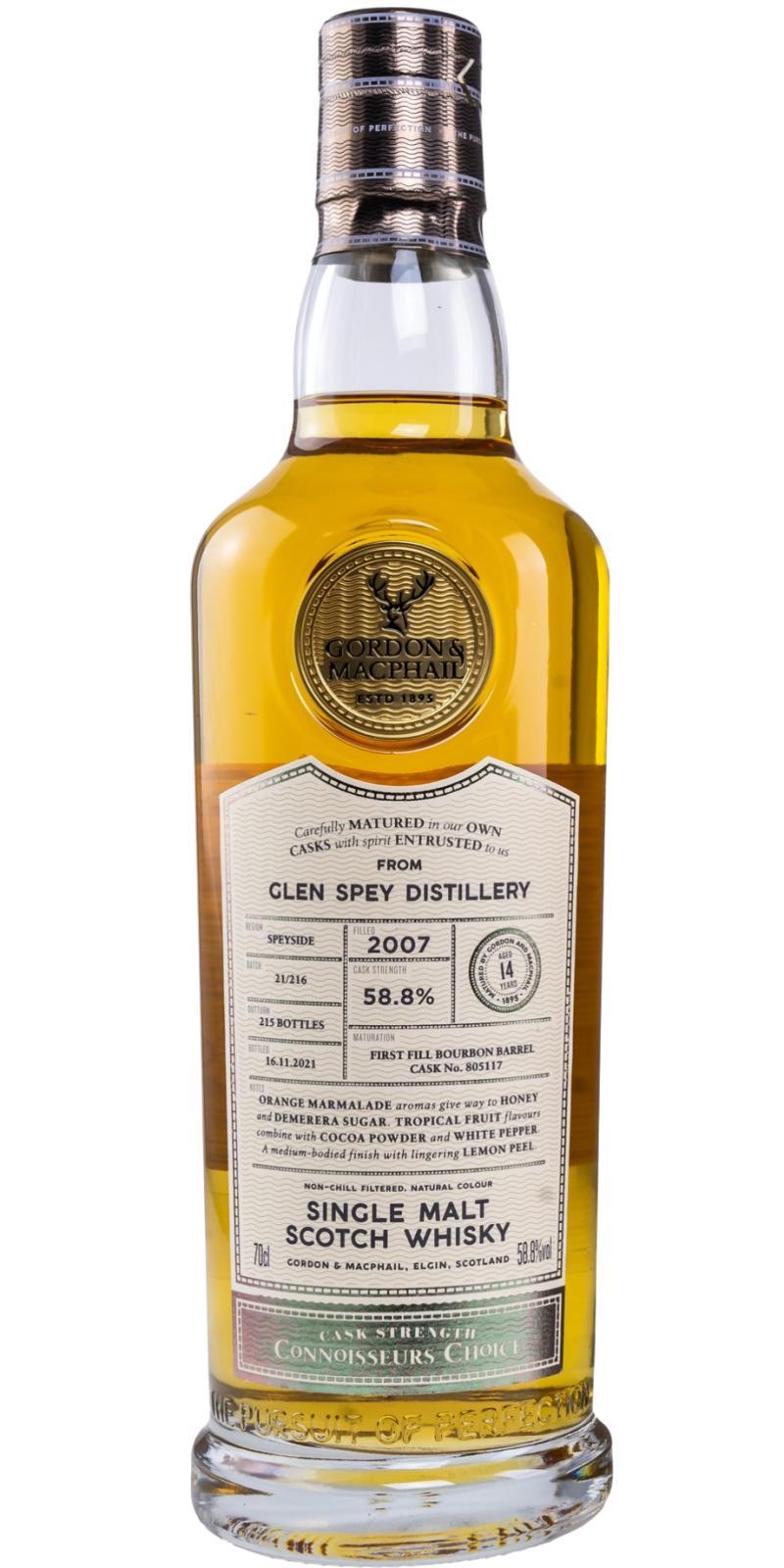 Glen Spey 2007 GM  Connoisseurs Choice - Cask Strength