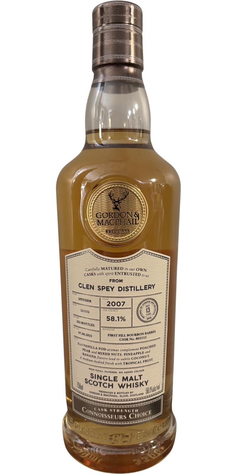 Glen Spey 2007 GM  Connoisseurs Choice - Cask Strength