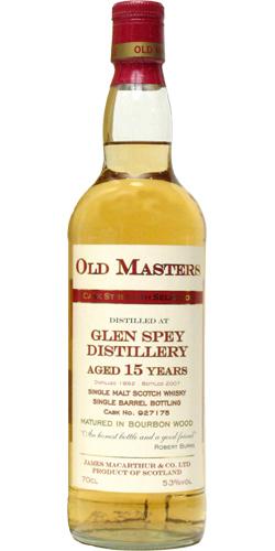 Glen Spey 1992 JM  Old Masters - Cask Strength Selection