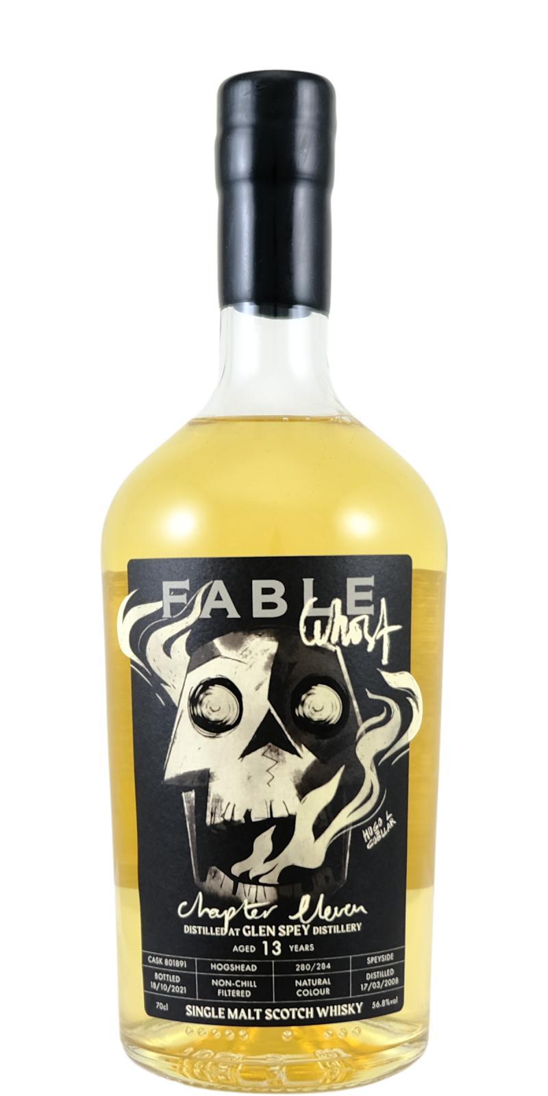 Glen Spey 2008 PSL  Fable Whisky - Chapter Eleven