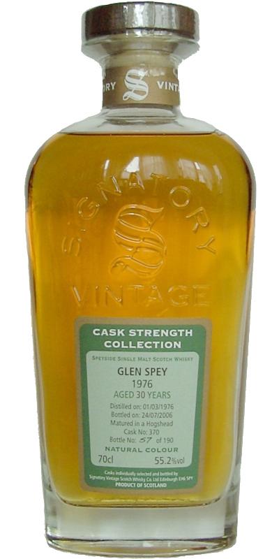 Glen Spey 1976 SV  Cask Strength Collection