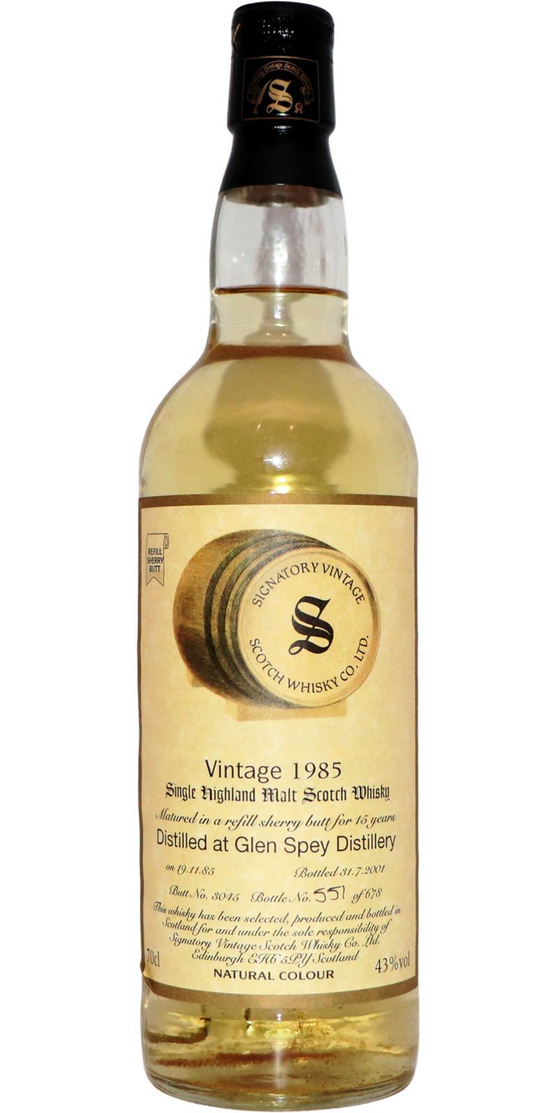 Glen Spey 1985 SV  Vintage Collection
