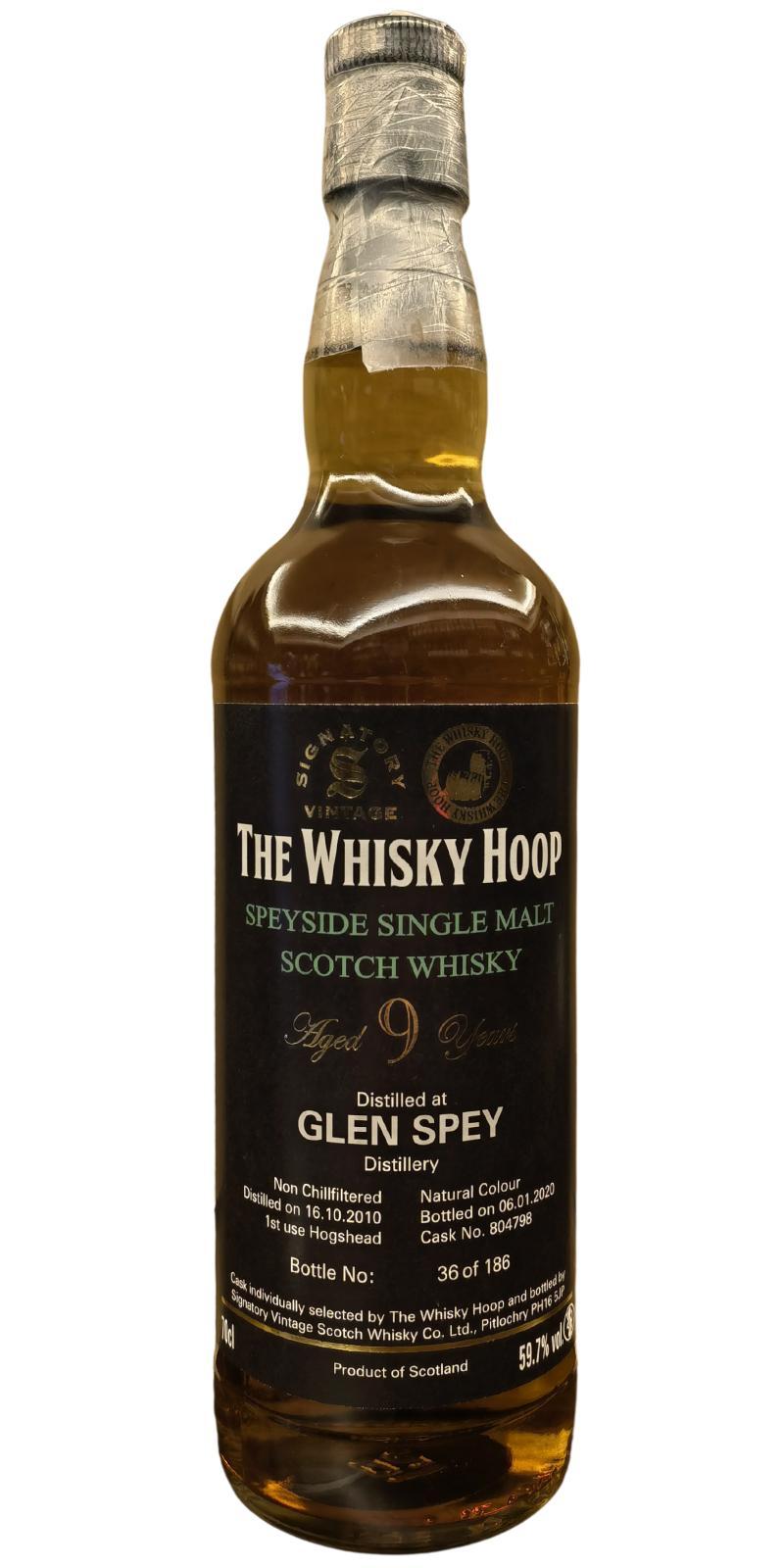 Glen Spey 2010 SV  The Whisky Hoop