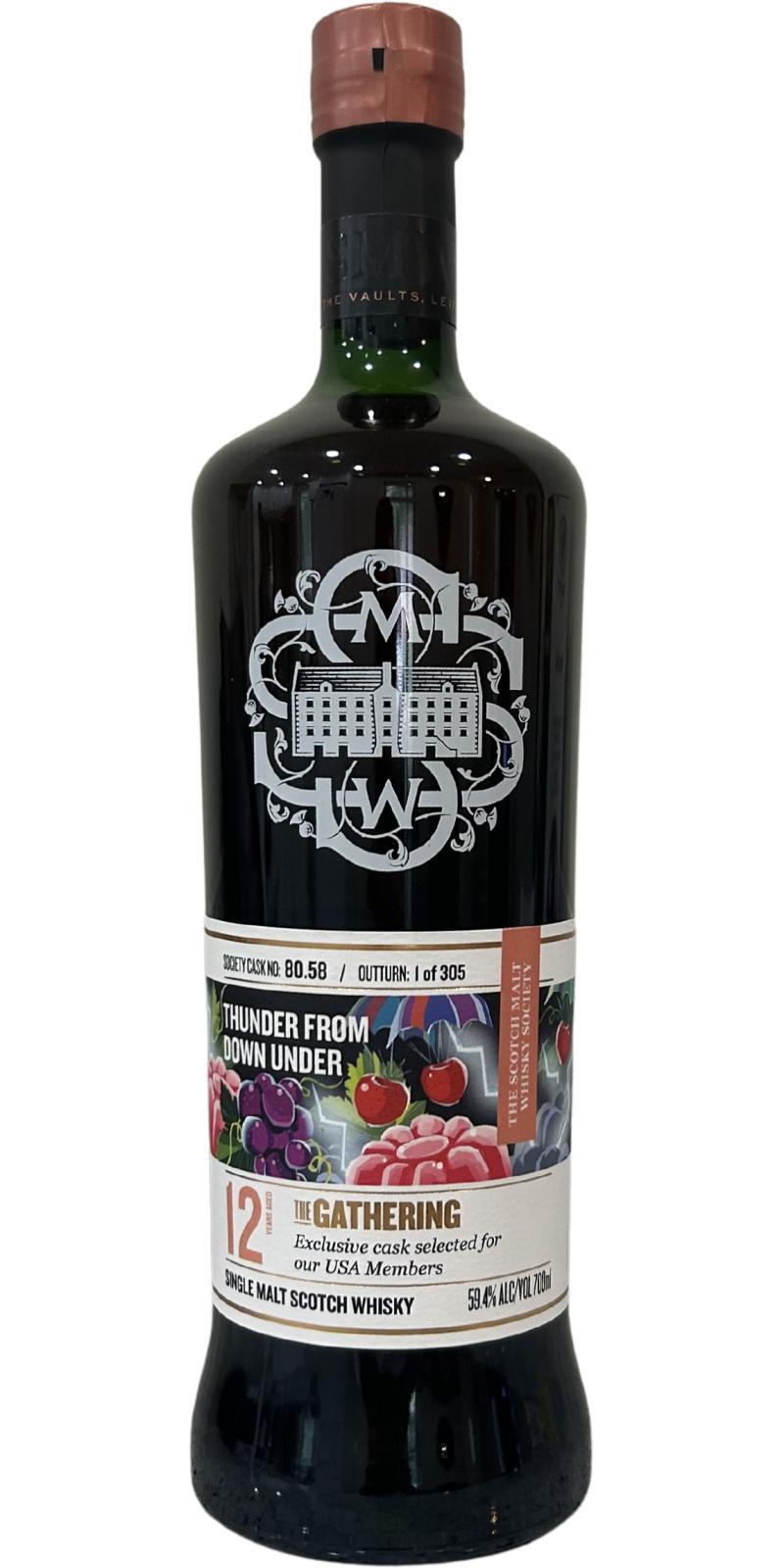 Glen Spey 12-year-old SMWS 80.58  Thunder from down under