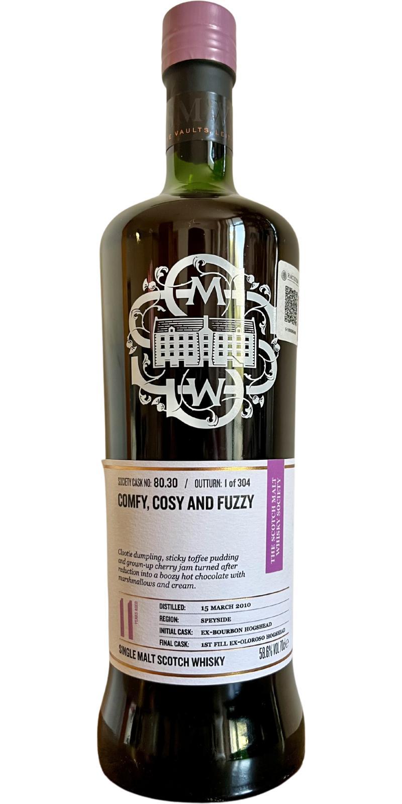 Glen Spey 2010 SMWS 80.30  Comfy, cosy and fuzzy