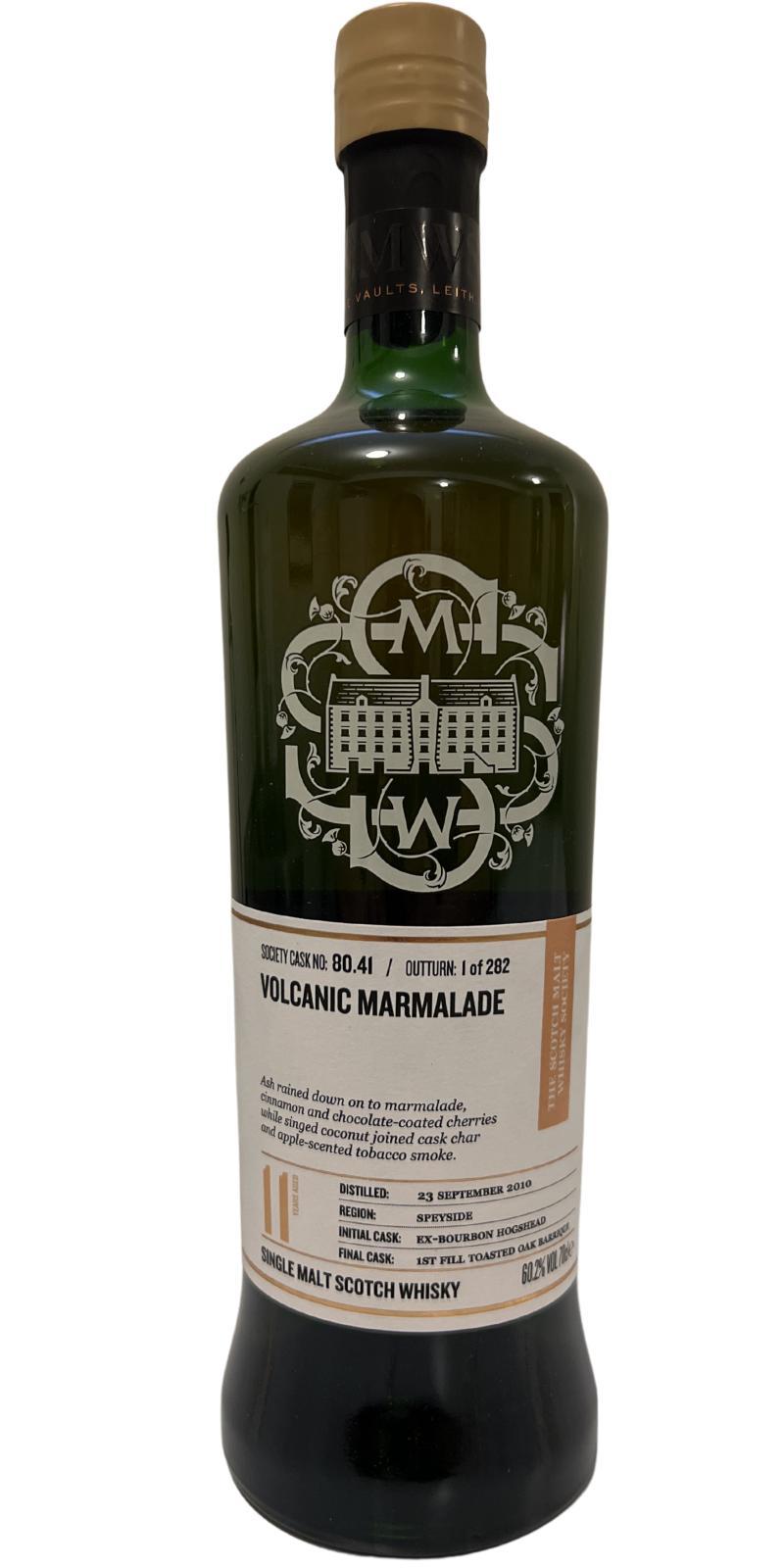 Glen Spey 2010 SMWS 80.41  Volcanic marmalade
