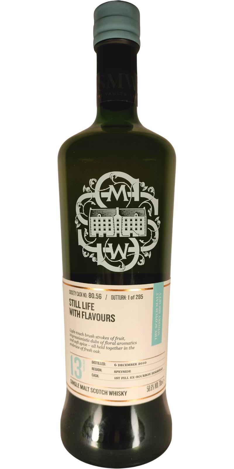 Glen Spey 2010 SMWS 80.56  Still life with flavours