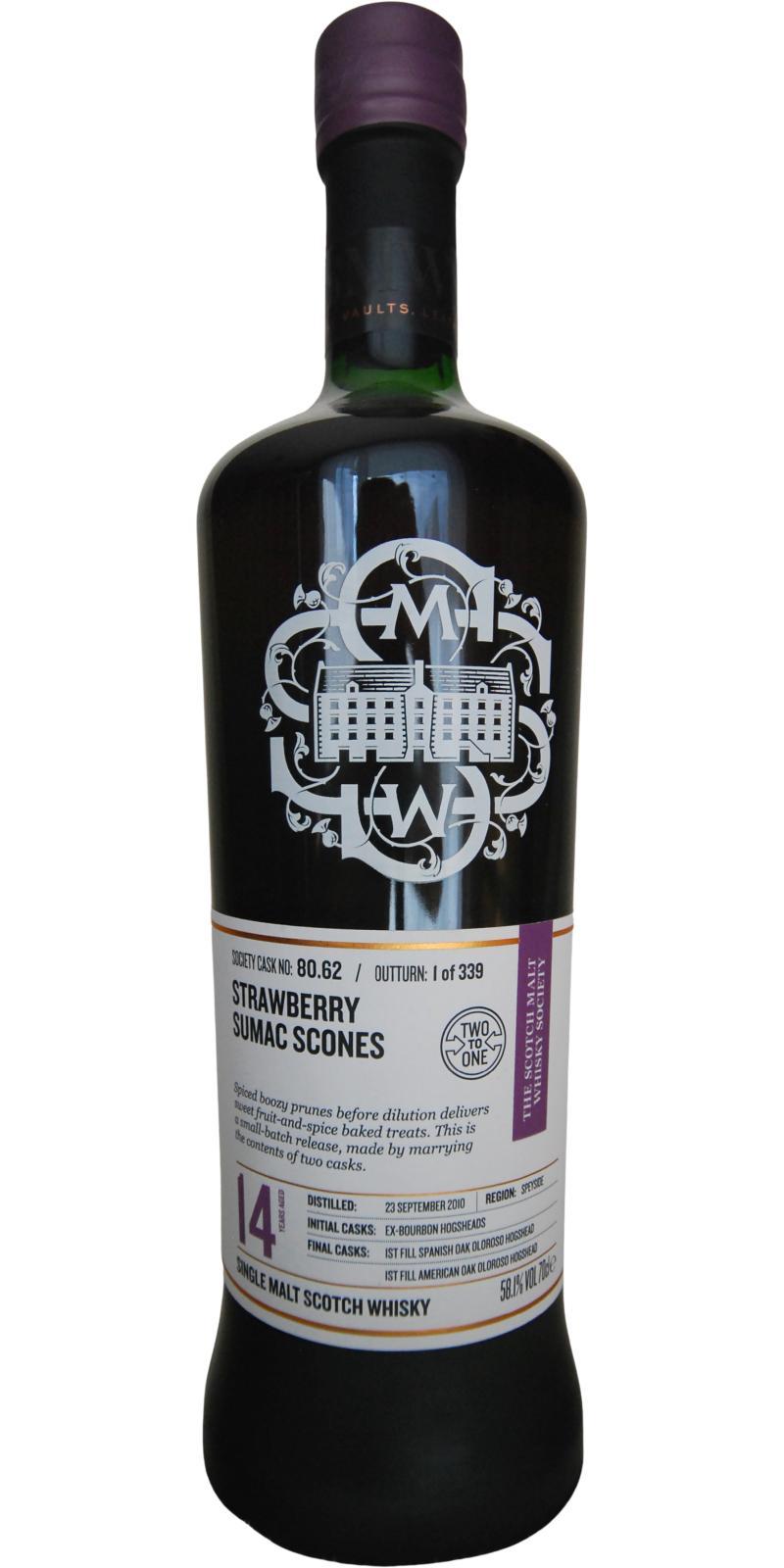 Glen Spey 2010 SMWS 80.62  Strawberry sumac scones