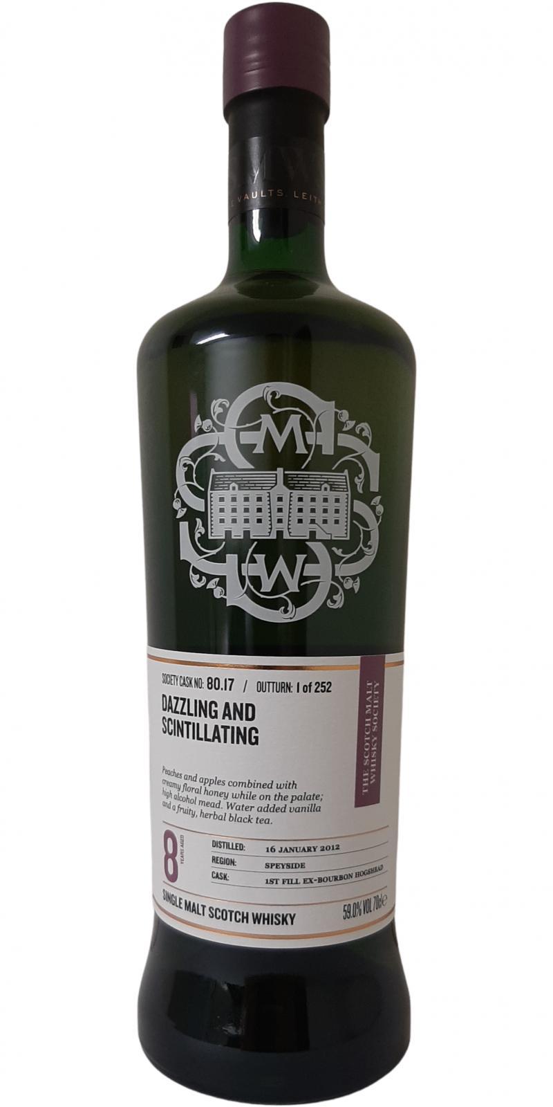 Glen Spey 2012 SMWS 80.17  Dazzling and scintillating