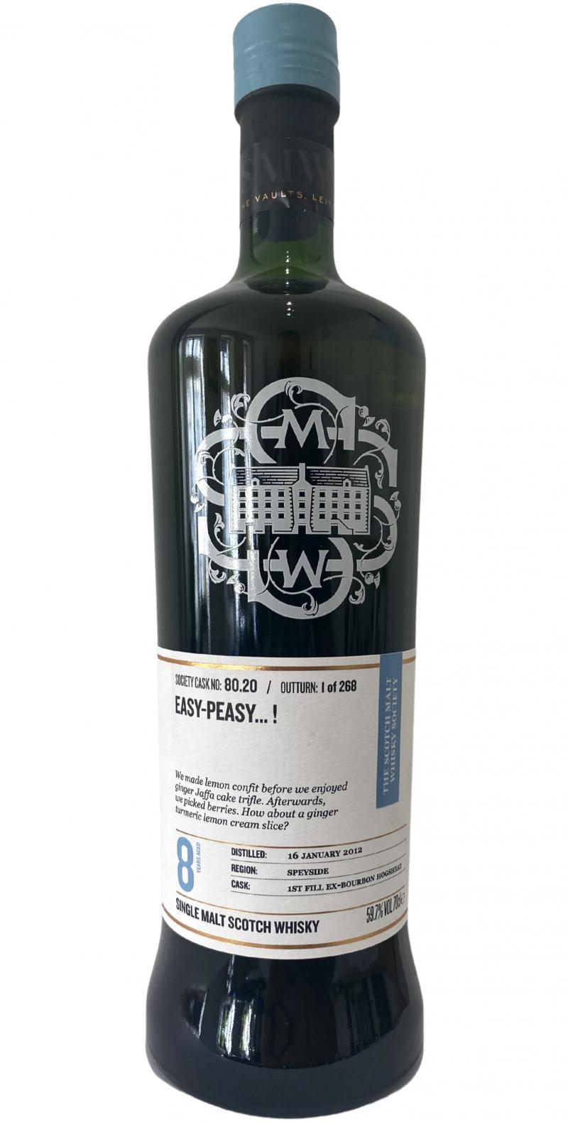 Glen Spey 2012 SMWS 80.20  Easy-peasy... !