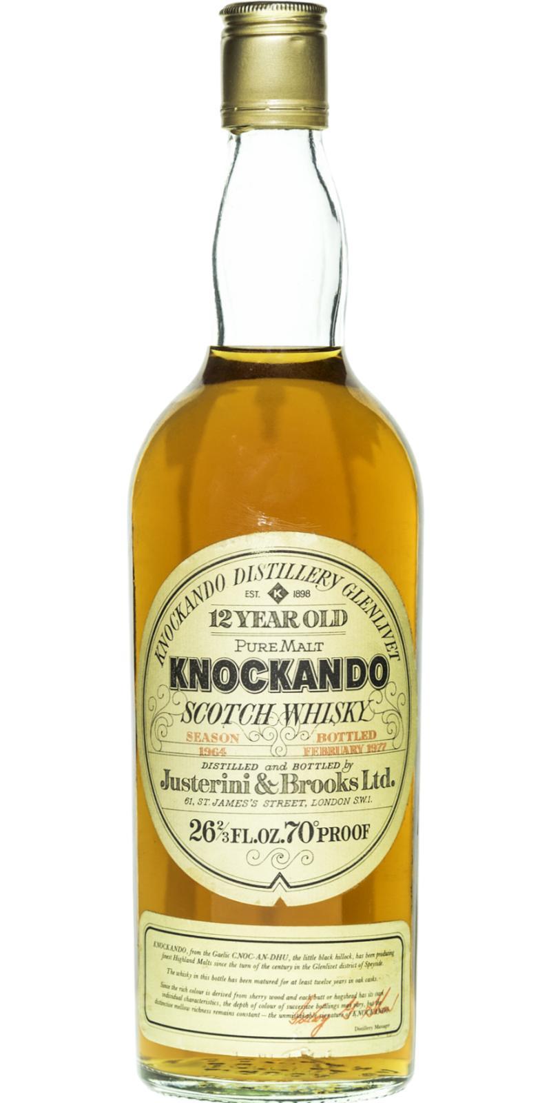 Knockando 1964  by Justerini & Brooks Ltd.