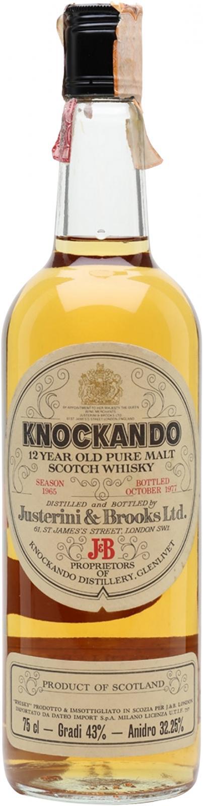 Knockando 1965  by Justerini & Brooks Ltd.