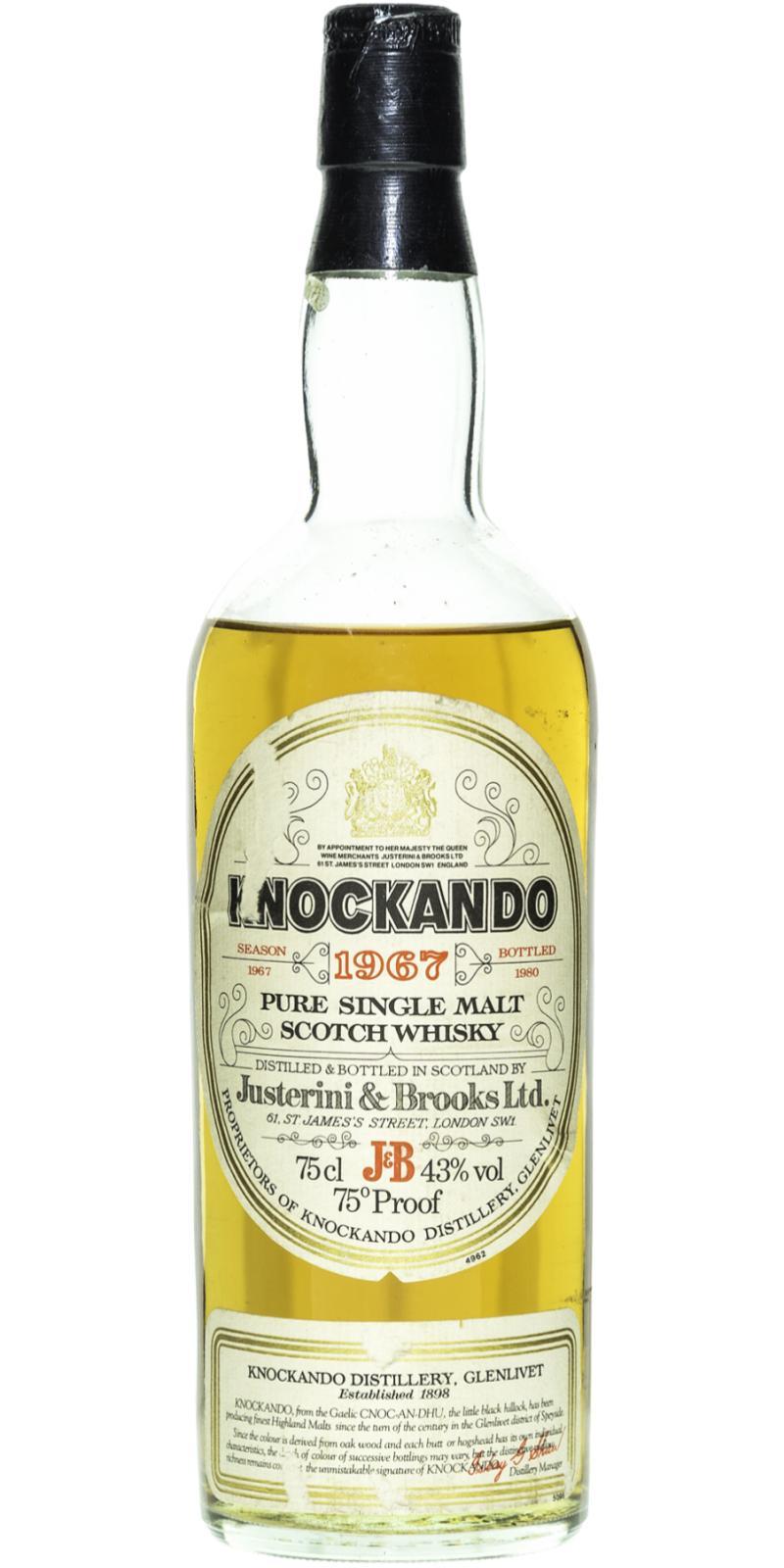 Knockando 1967  by Justerini & Brooks Ltd.