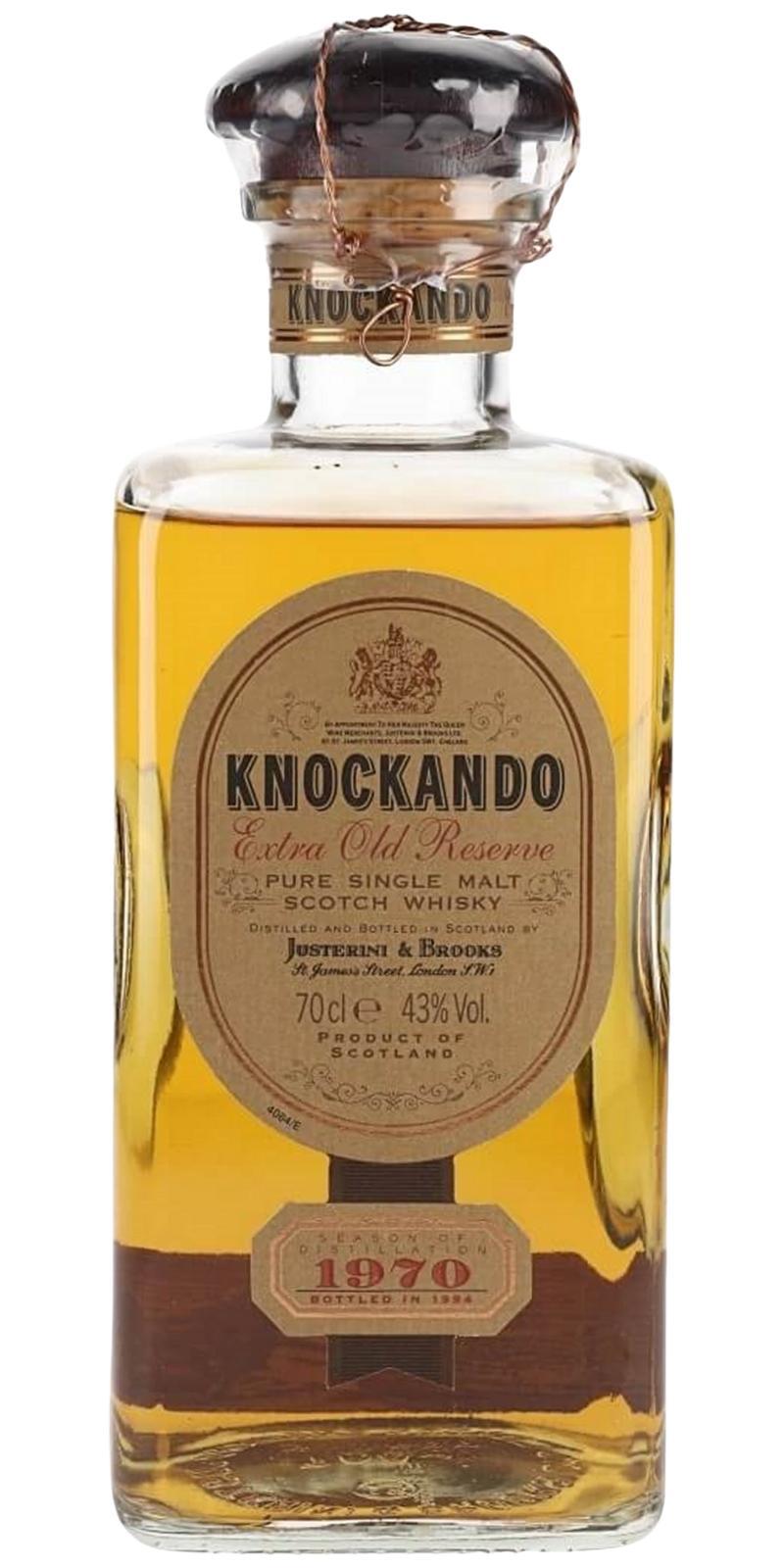 Knockando 1970  Extra Old Reserve - Square Decanter