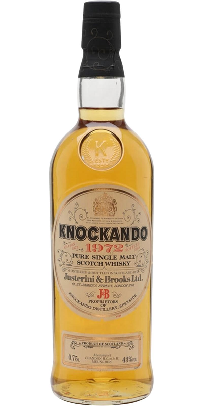 Knockando 1972  by Justerini & Brooks Ltd.