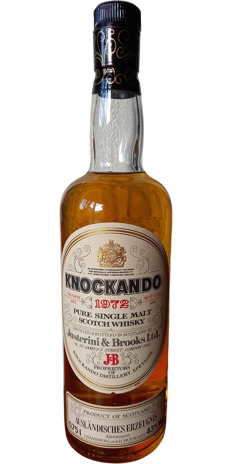 Knockando 1972  by Justerini & Brooks Ltd.