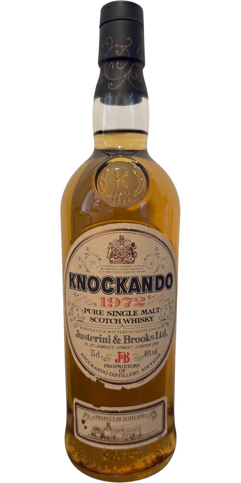 Knockando 1972  by Justerini & Brooks Ltd.